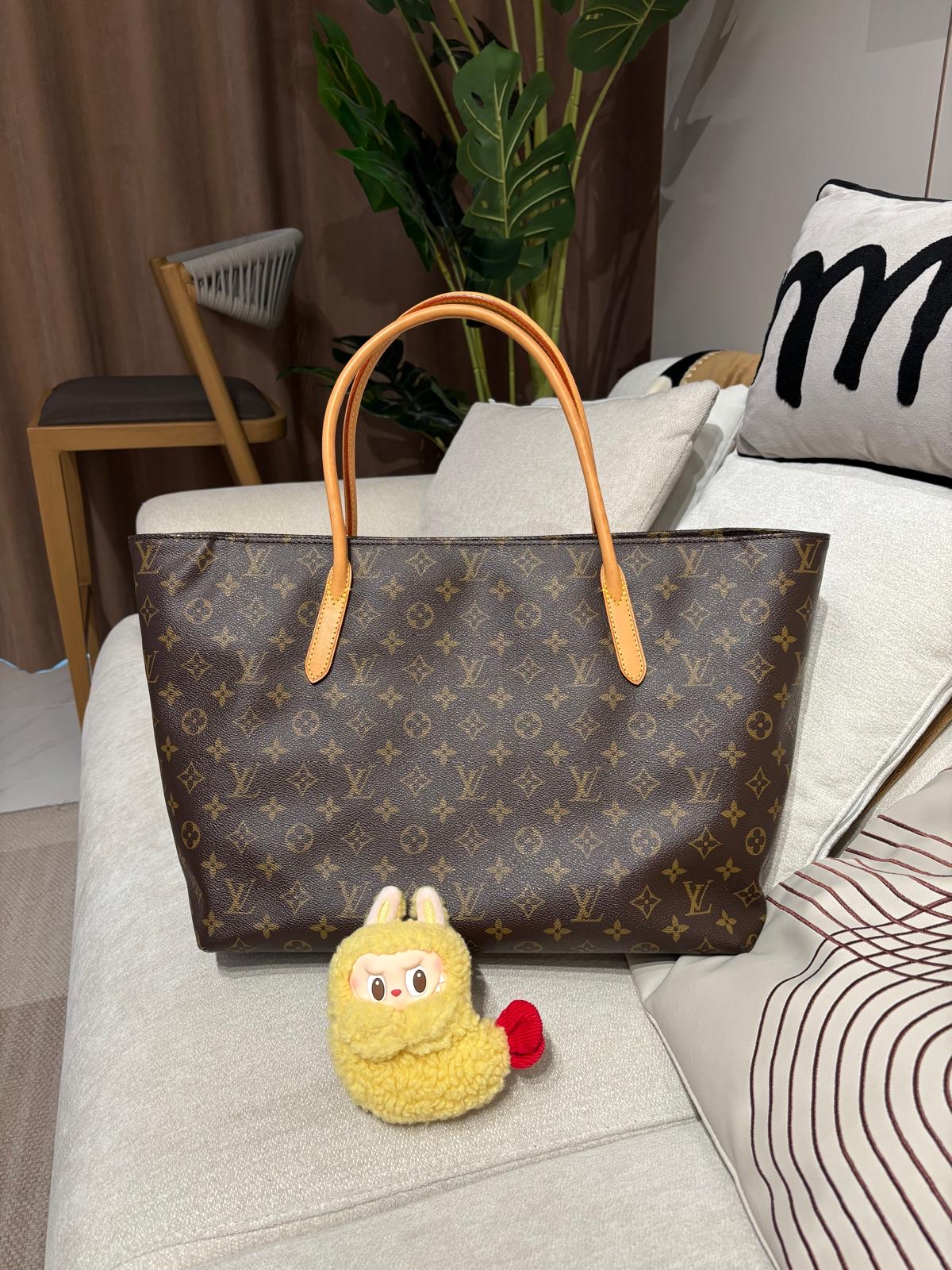 Lv Raspail MM Monogram Tote Bag 100%Authentic ,98%new ✅Dust bag