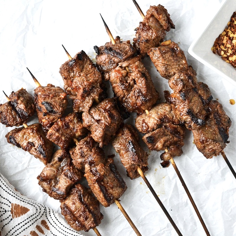 沙爹牛肉串（6串）