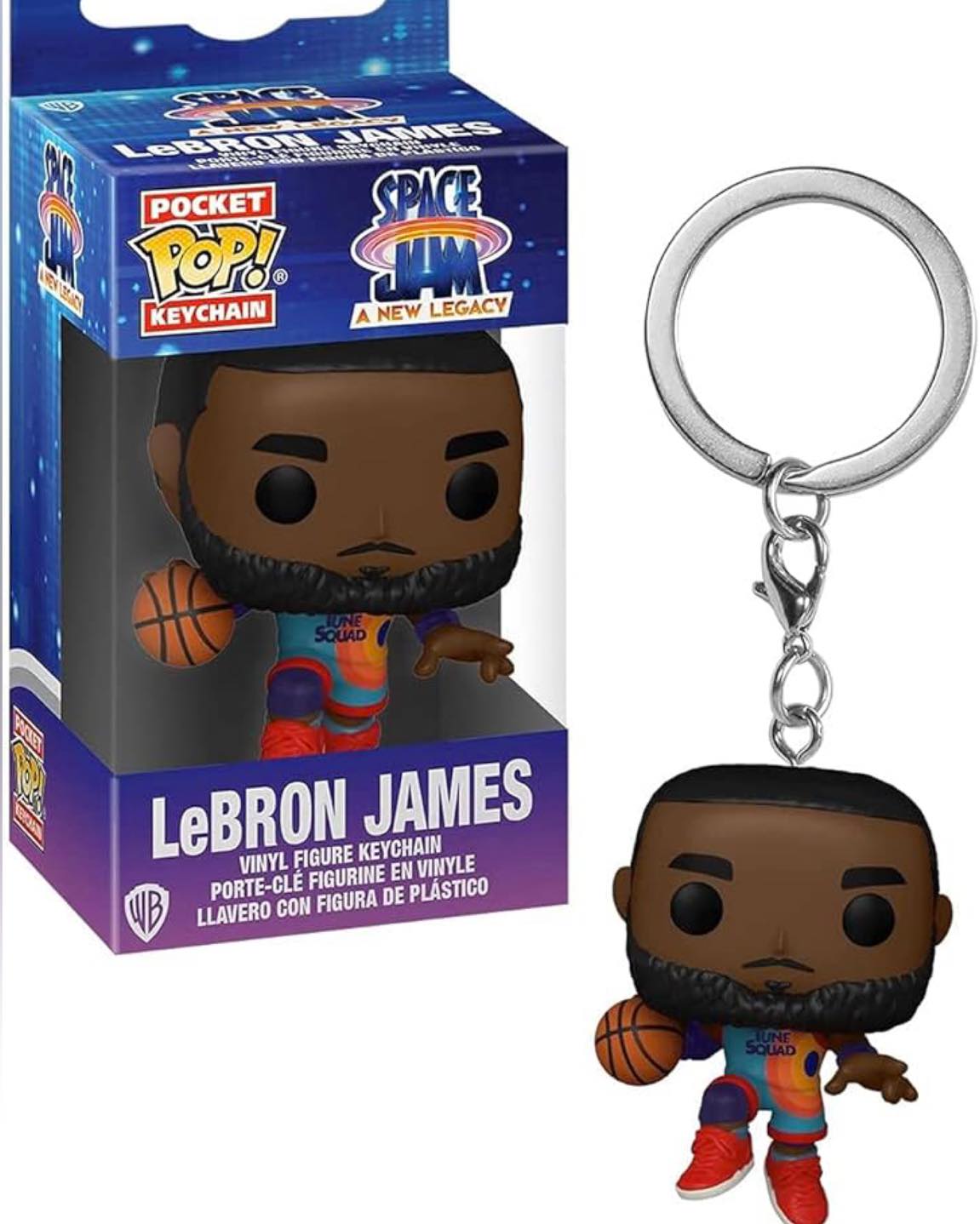 Funko pop LBJ key chain