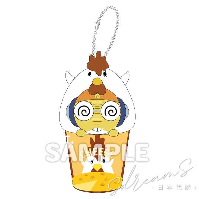 Keroro軍曹 LAWSON聯名限定 炸雞迷你公仔掛飾 Keroro Gunso #P-OOD0045 (PRE-ORDER) [2027/01]