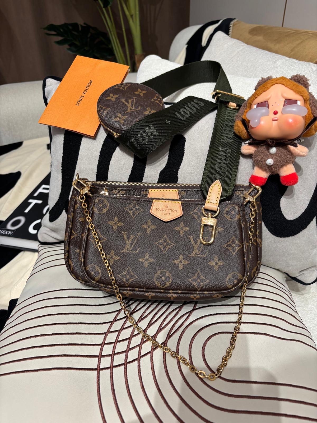 全新 Lv Multi Pochette Accessoires 5合1 100%Authentic ,全新unused ✅收據✅dust bag✅strap✅box 