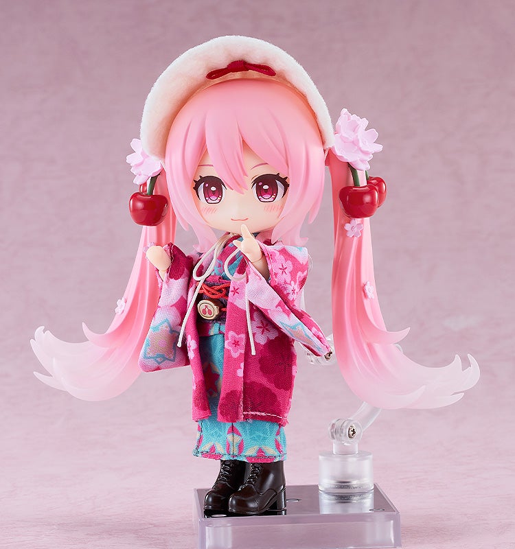 (預訂訂金 $200) (總價 $560) GSC Nendoroid Doll 初音未來 櫻未來 弘函2025Ver. (函館) 黏土娃 Sakura Miku: Hirohako (行版)