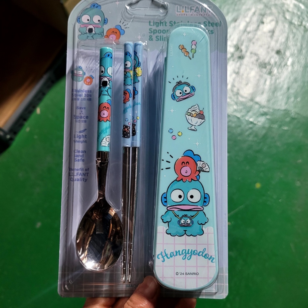  【預訂】韓國直送 Sanrio Hangyodon 水怪餐具套裝