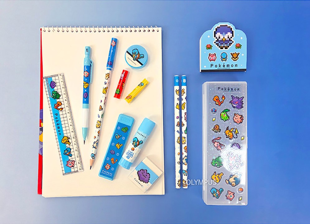 【預購】韓國直送 Pokemon pixel art 像素風文具套裝 (大盒款)