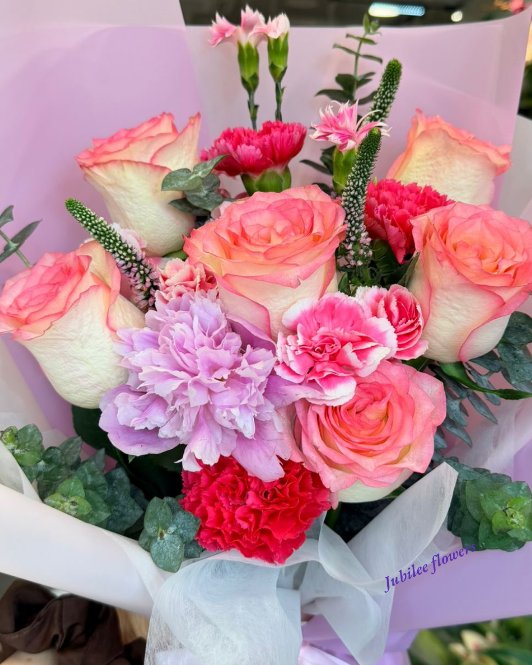 愛莎玫瑰混合花束