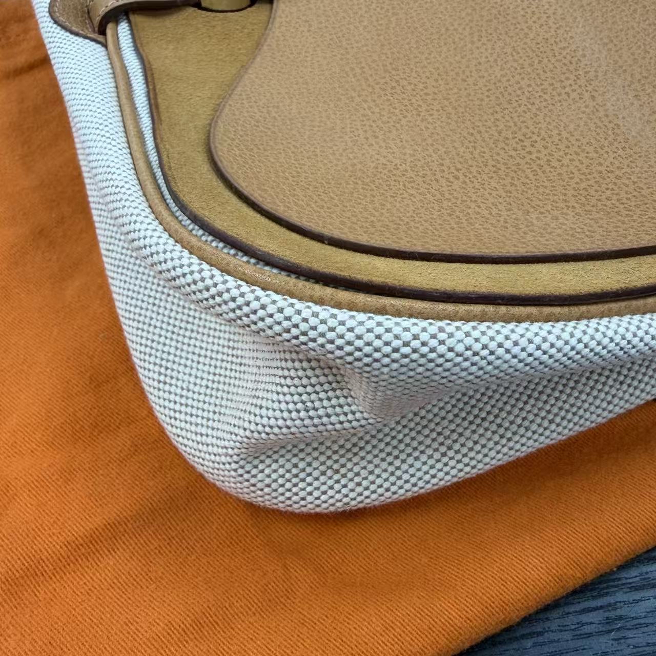 Hermes啡色拼皮腋下包 中古感拼接風👍🏻