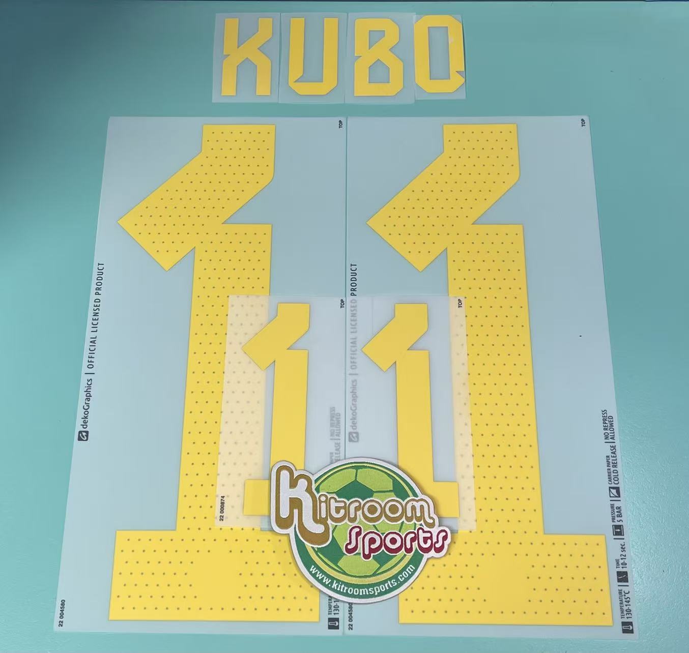 2022 Japan Home Nameset #11 KUBO