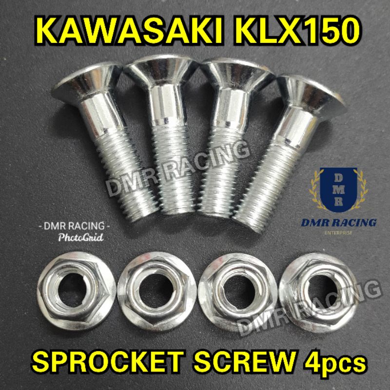 KAWASAKI KLX150 Sprocket Screw Set 4pcs Steel