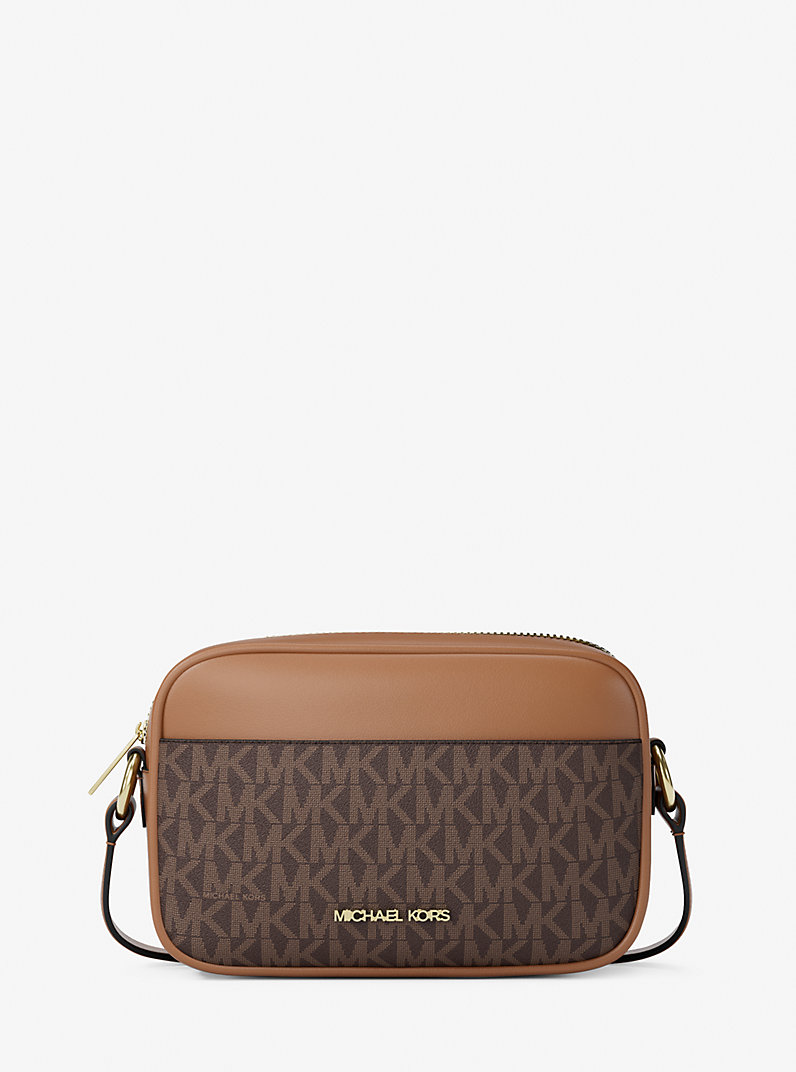 MICHAEL KORS Jet Set Leather Camera Crossbody Bag