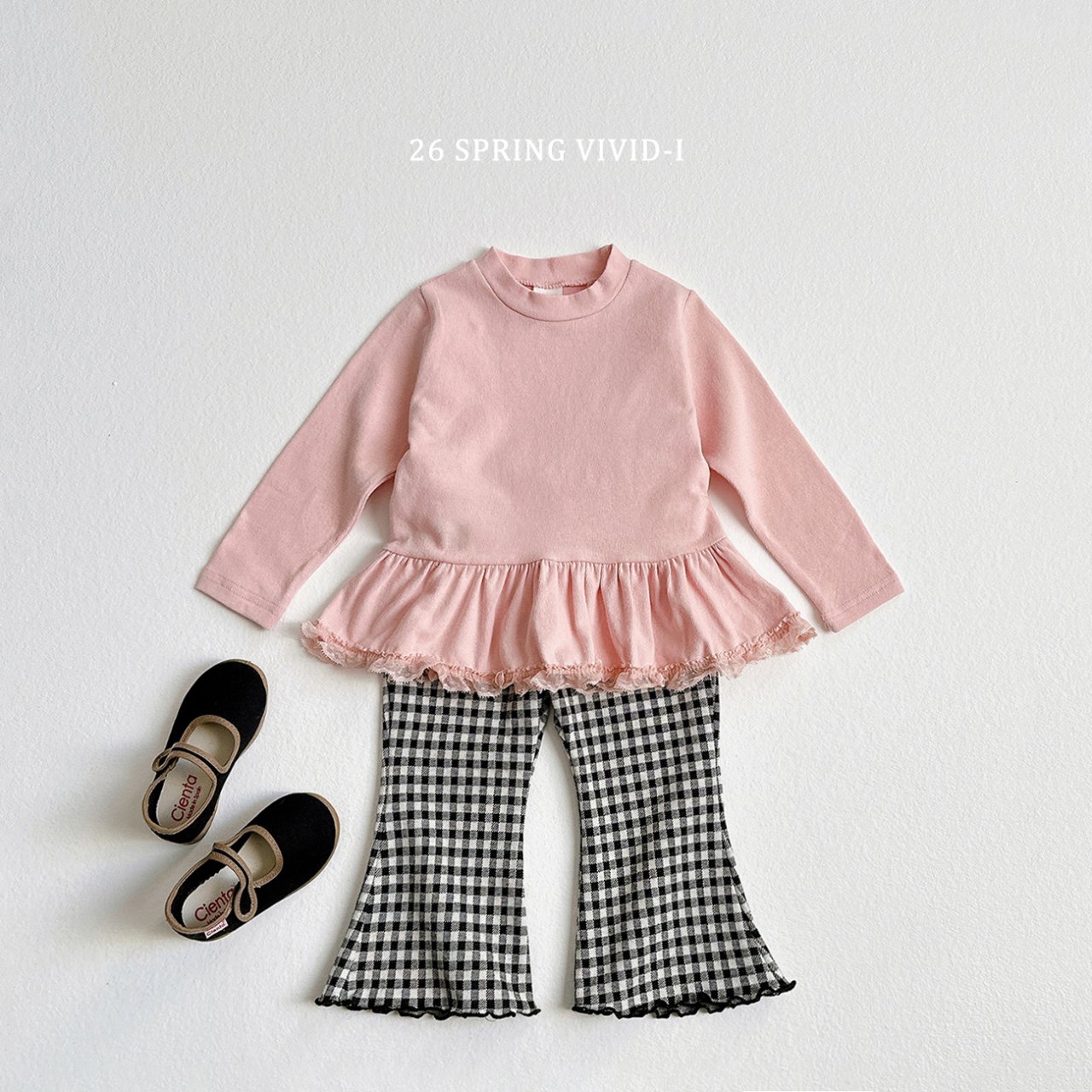 🌸預訂 韓國直送🌸🇰🇷VIVIDI三色蕾絲花邊裙擺長袖上衣