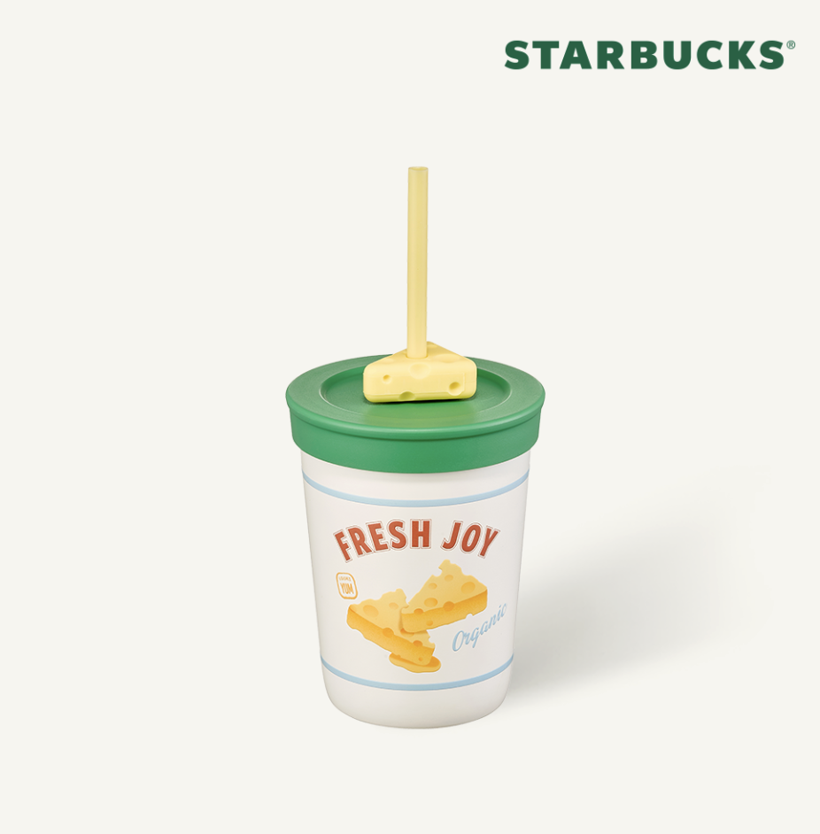 田園農夫系列｜韓國 Starbucks 星巴克 3D立體芝士 印花 冷飲杯 355ml｜Farmers Market Hobby Cold Cup