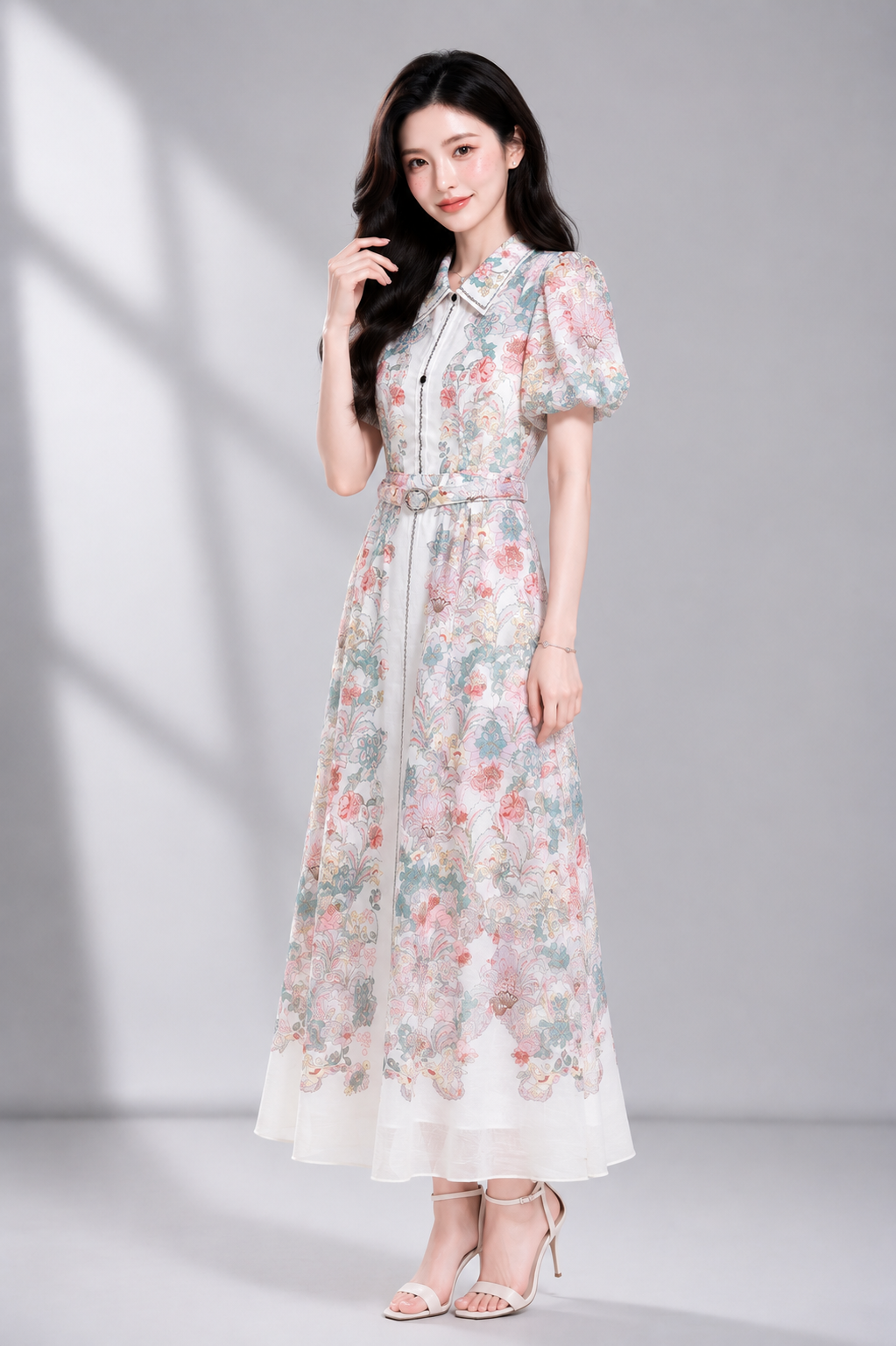 32911 Floréa Vintage Bloom Maxi Dress