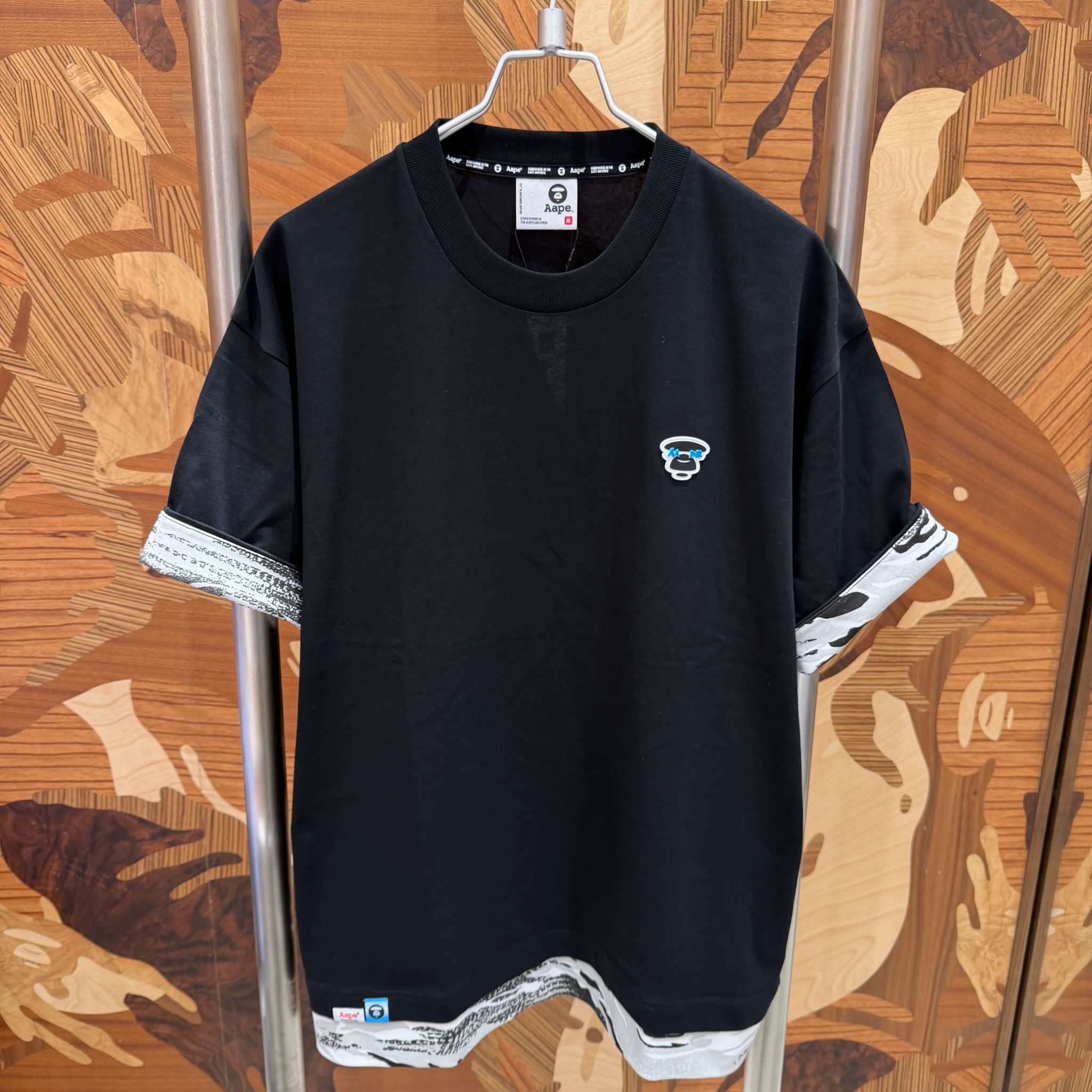 AAPE Relaxed fit Moonface logo tee (1877) 寬鬆版
