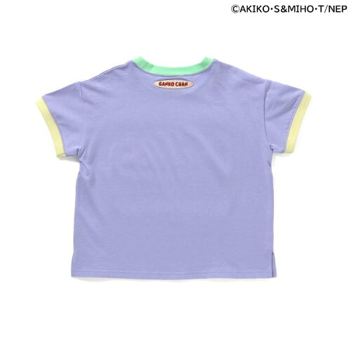 🆕【⭐訂購⭐】🇯🇵日本直送🌀#GankoChan 拼色綑邊袖 刺繡 短袖T恤［2款選］🌀 [ELDA-0266][260529]