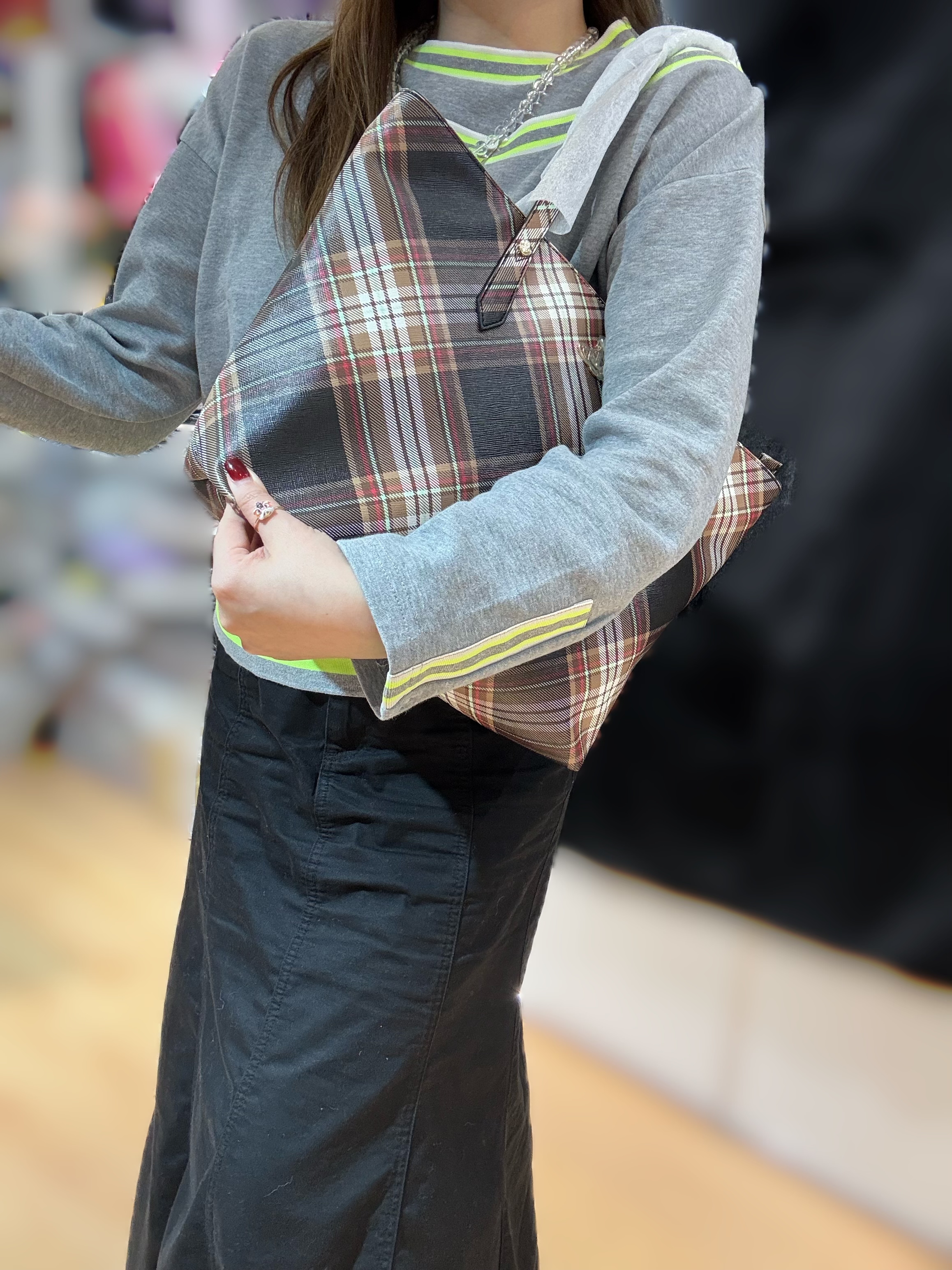 Vivienne Westwood zip tote xde/brown