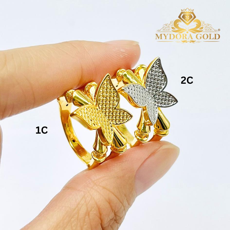 MYDORA Cincin Bamboo Butterfly Aurelia (5G) l EMAS 916/22K
