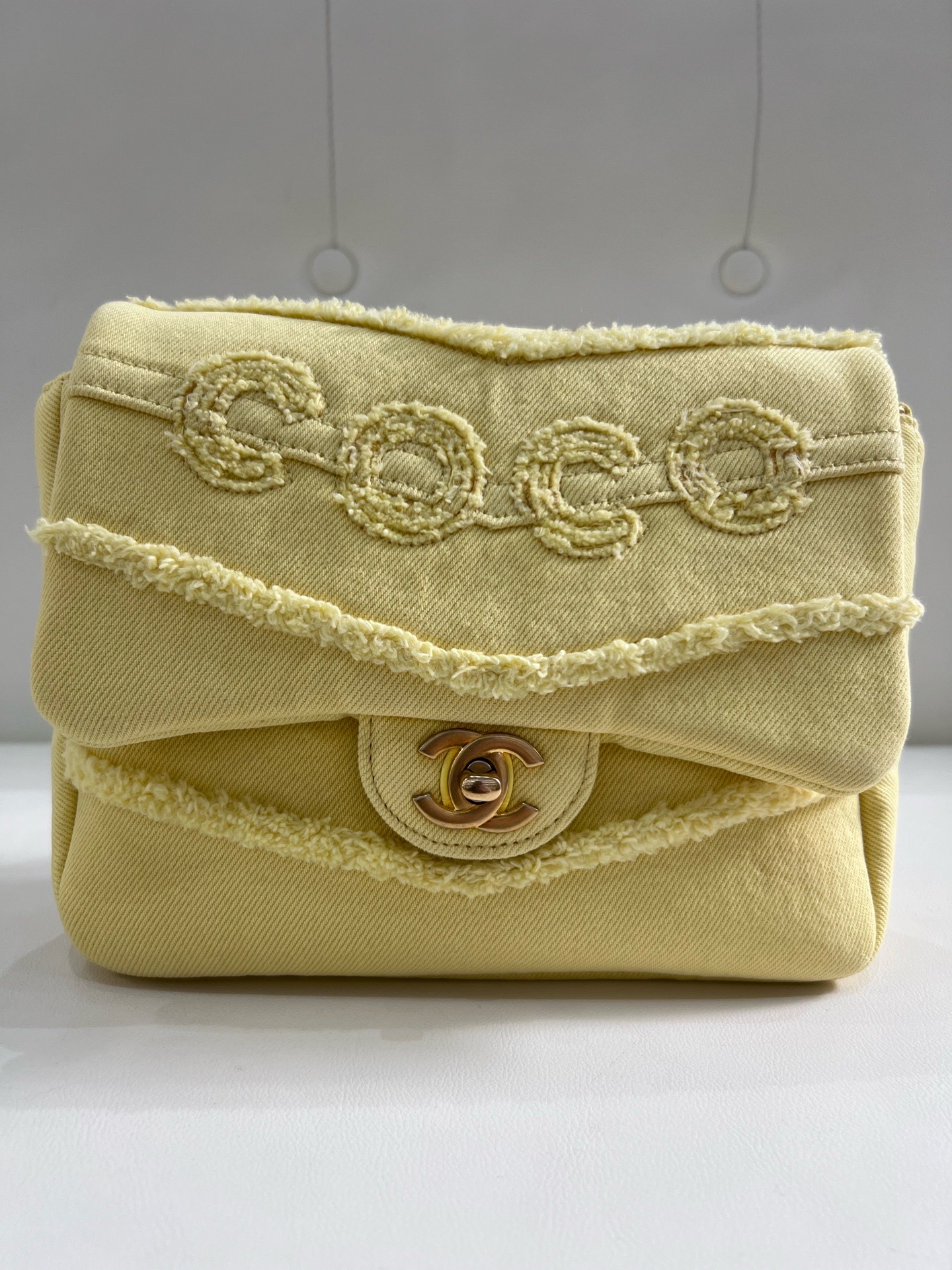 【預訂貨品】Chanel小雞黃牛仔布方胖子 