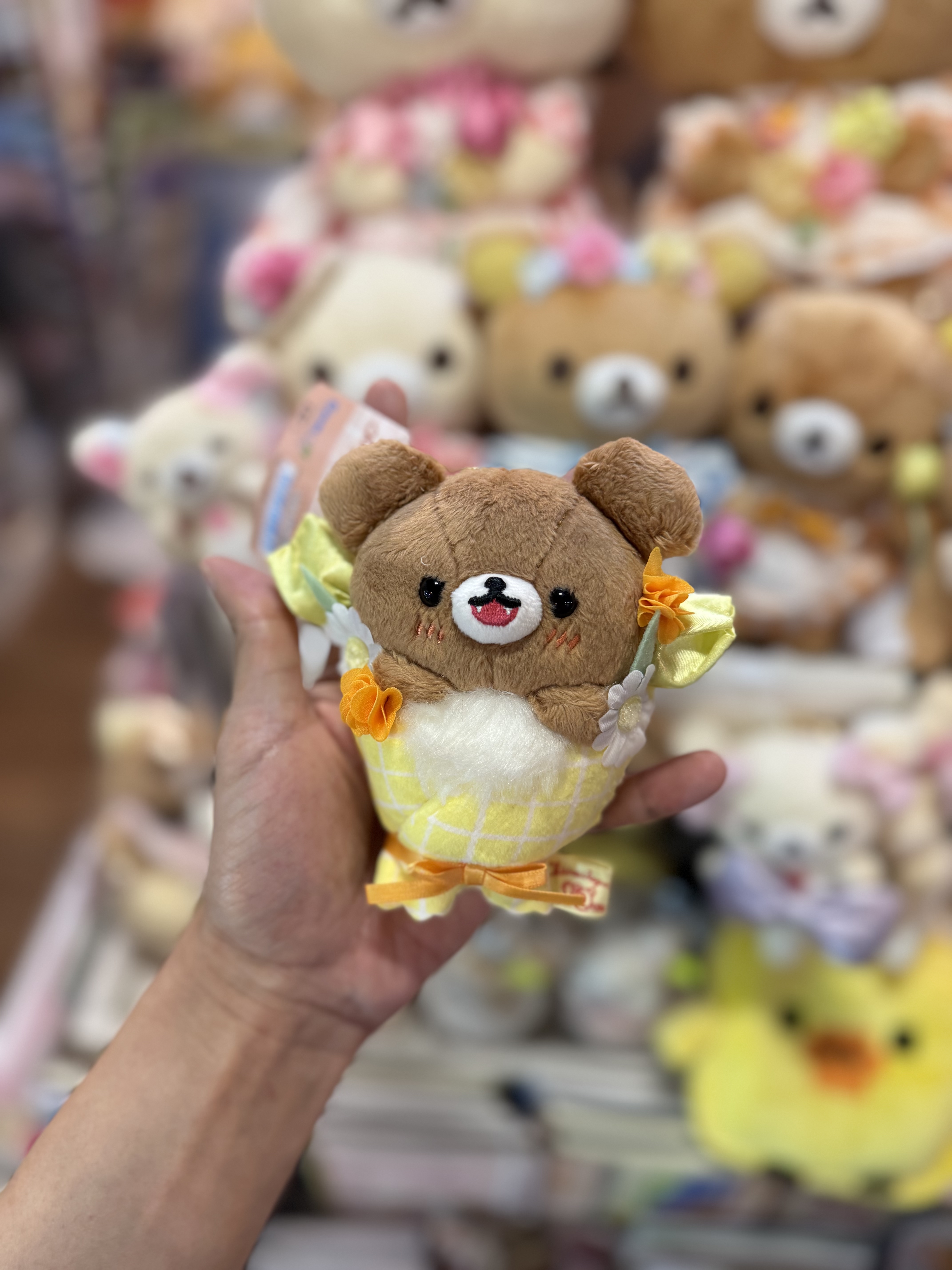 《現貨》全新日本專店限定 小熊10週年紀念花束造型掛飾