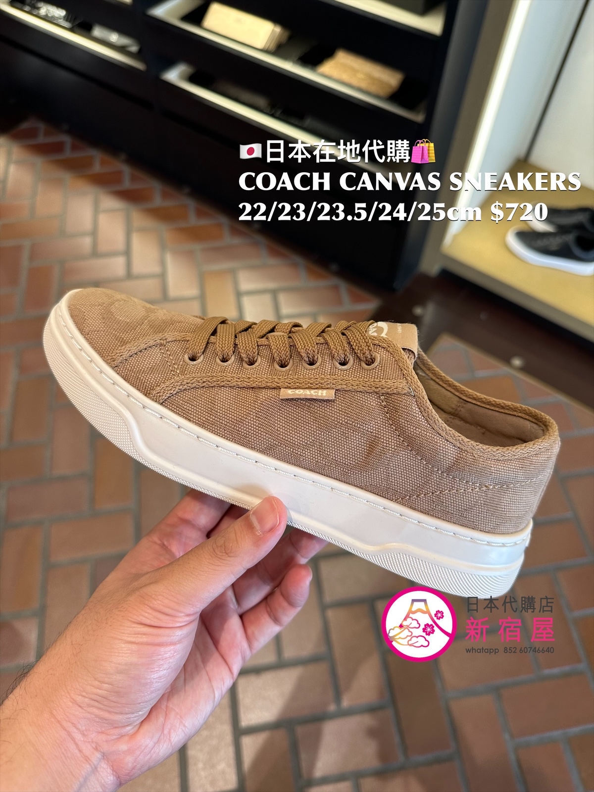 COACH CANVAS SNEAKERS