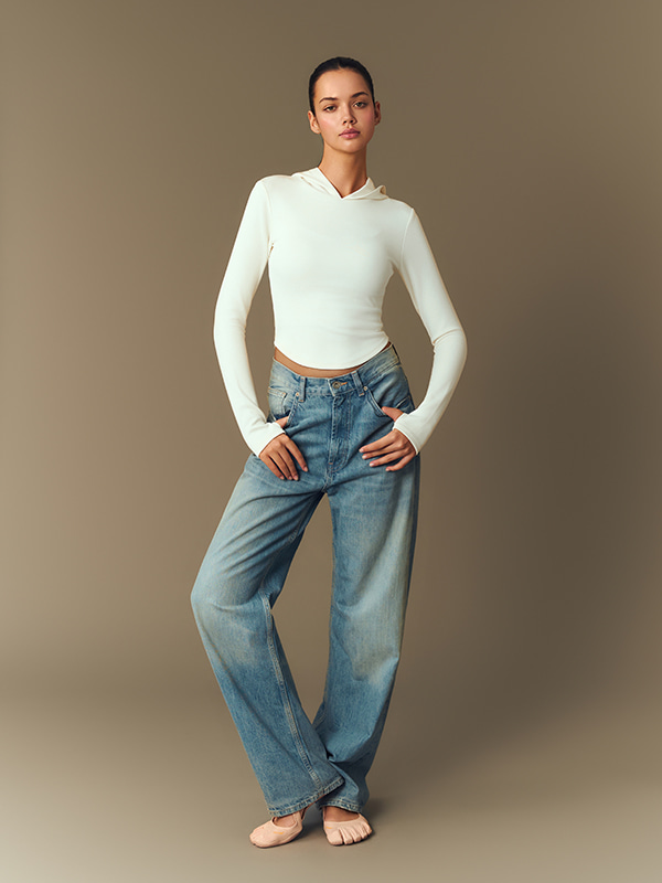  【防風韓系Hoodie】預購_Reflow Crop Hoodie by Grandeline