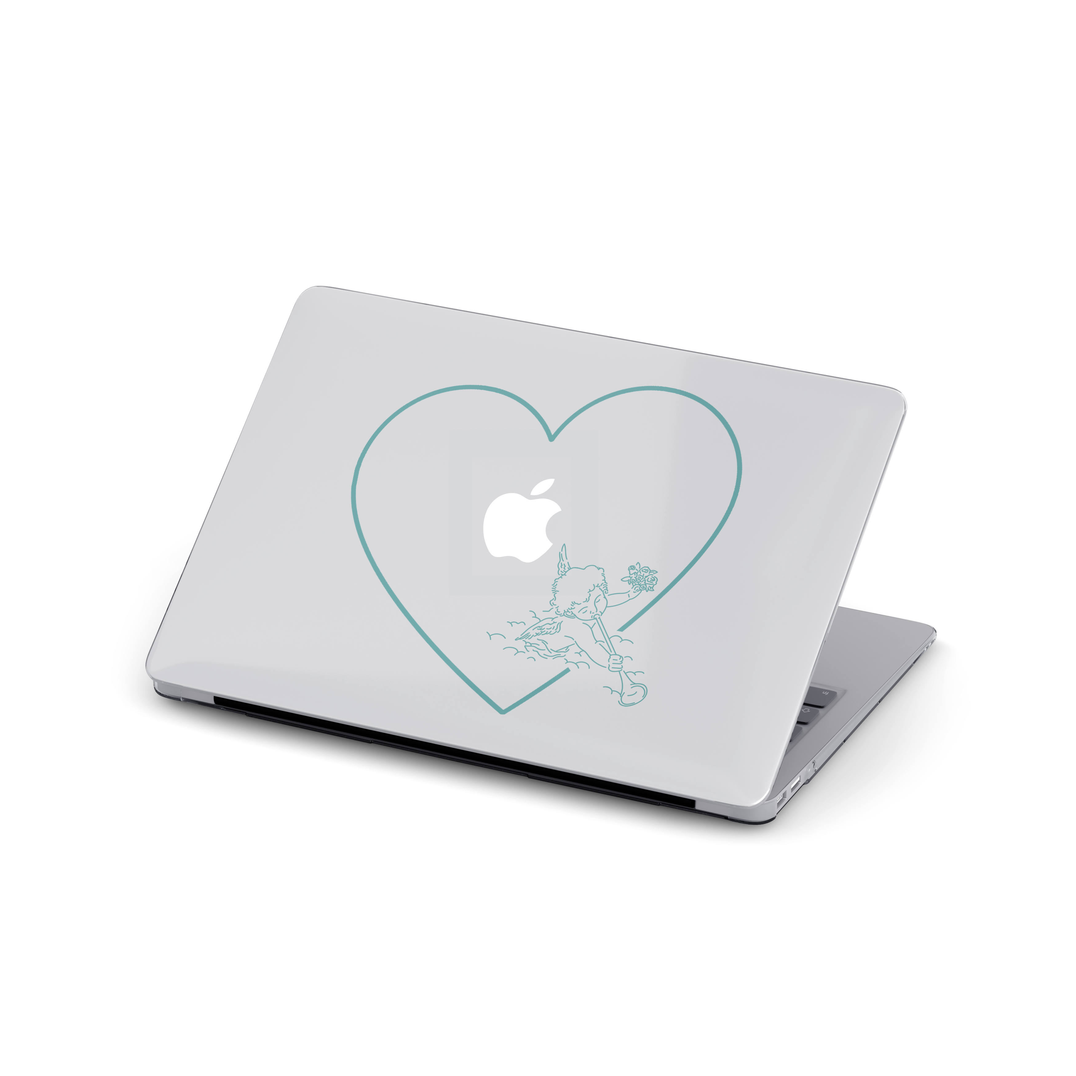 【Cupid's Love (Mint)】Transparent MacBook Protective Case