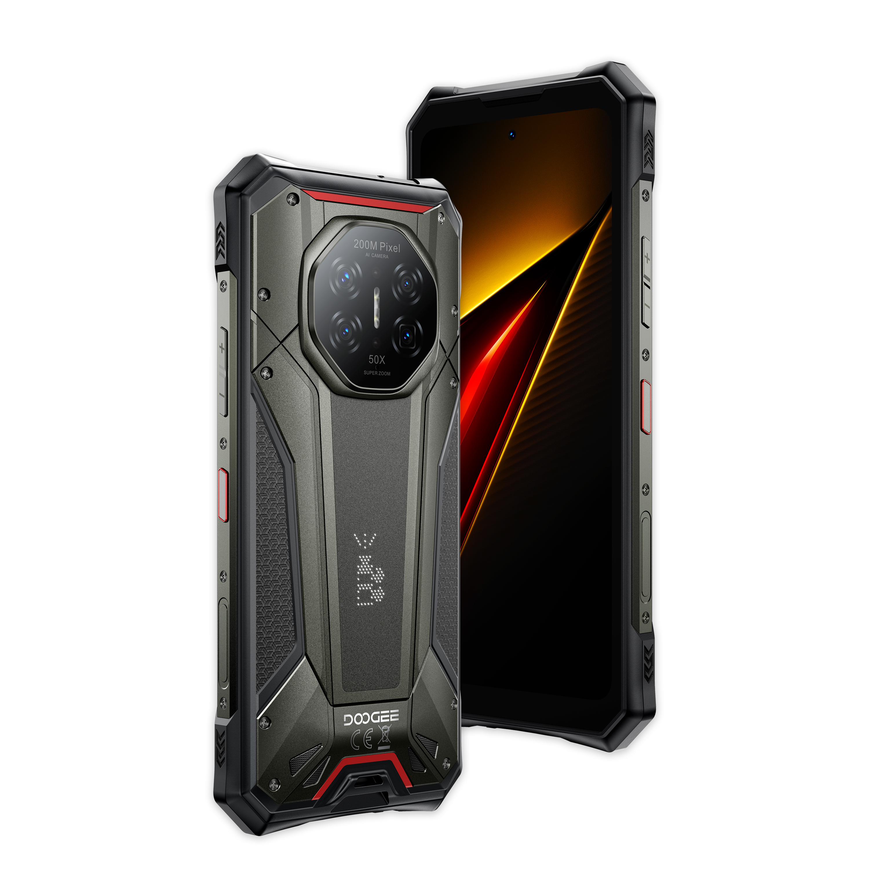 DOOGEE S300 Plus 5G | 12GB/1TB 6.78吋 120Hz 11000mAh 夜視 LED燈光陣列 即時對講功能 WiFi6E 三卡槽 快門鍵 AI助手 三防手機 Rugged Phone