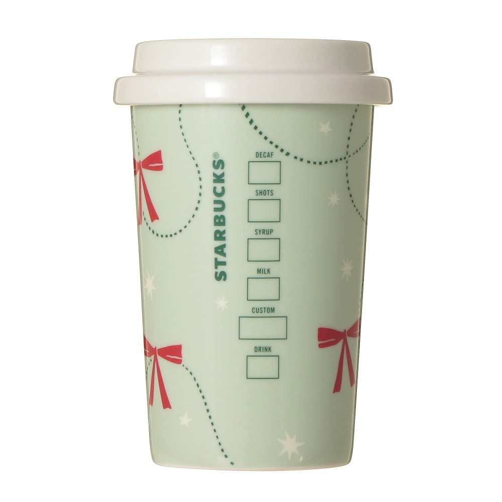 《日本 🇯🇵 STARBUCKS Colors of Holiday 聖誕系列》絲帶陶瓷 罐