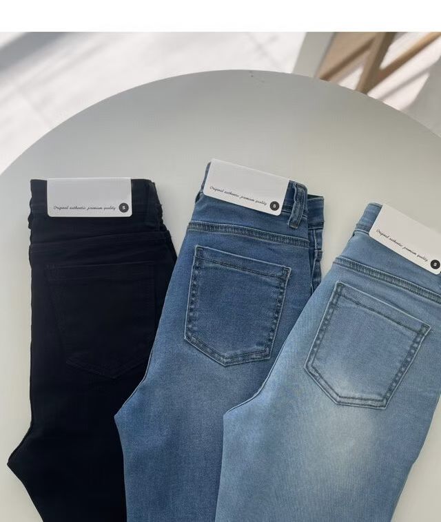 【滑感牛奶褲】薄身高彈性舒適牛仔褲