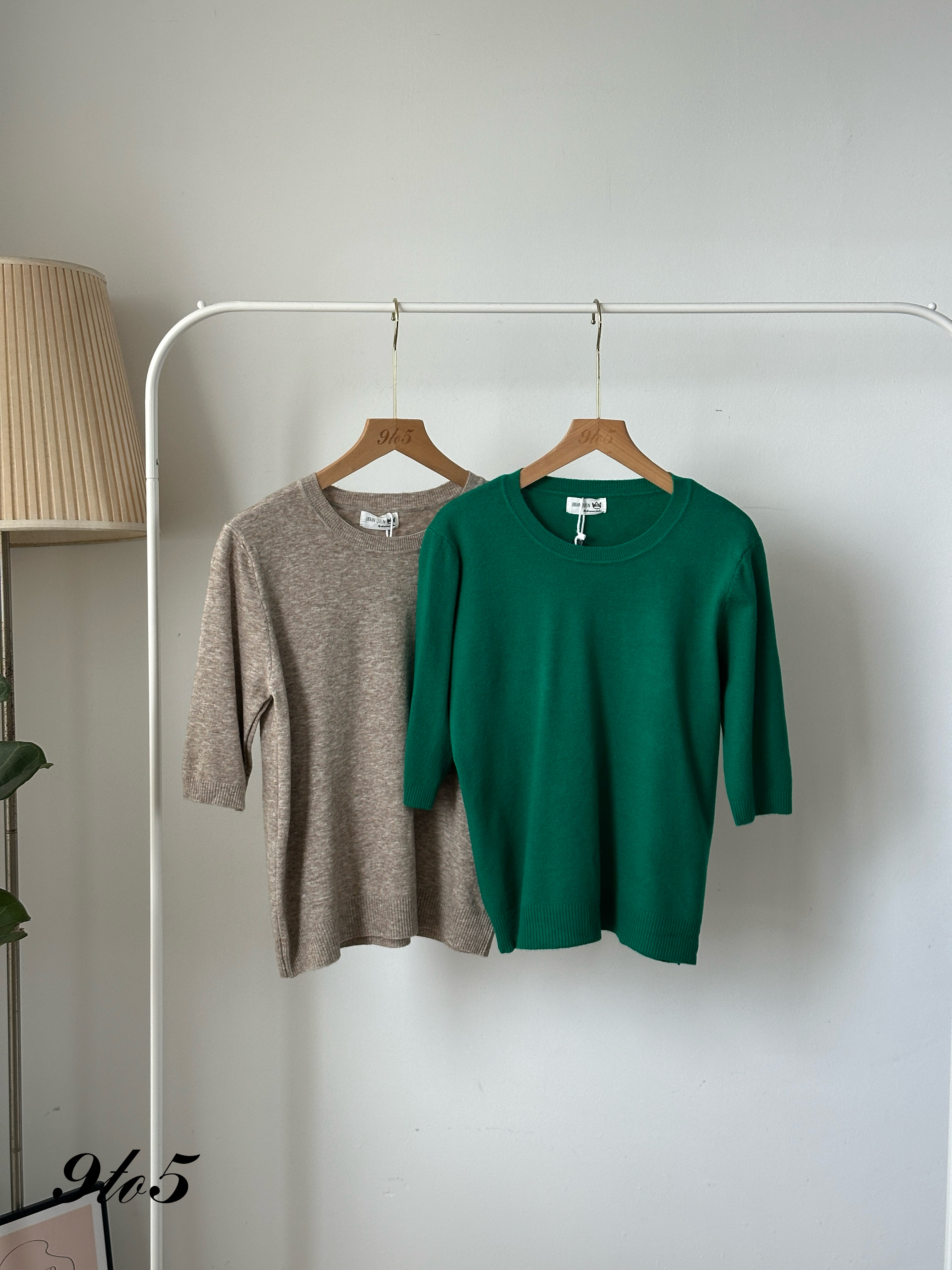 T4080 Half Sleeve Knit Top - 5 Colors 