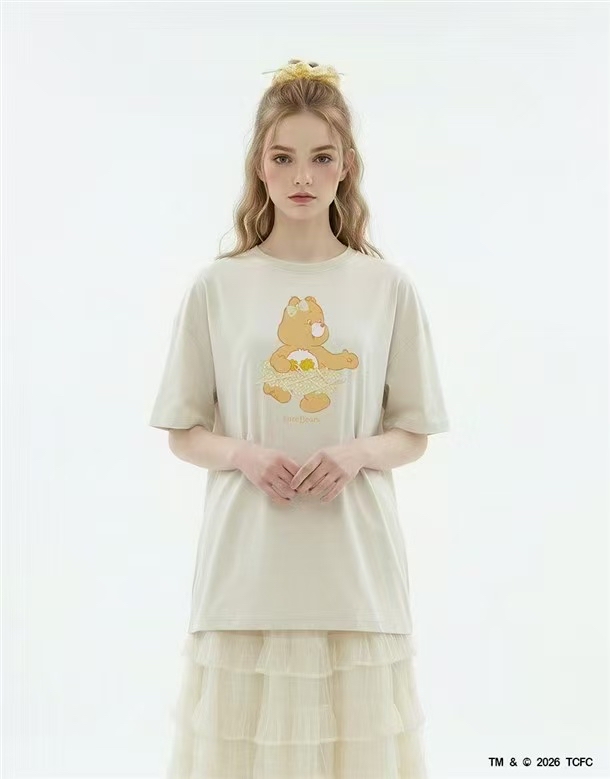 0672 彩虹熊親子晾感tee ➕發圈 