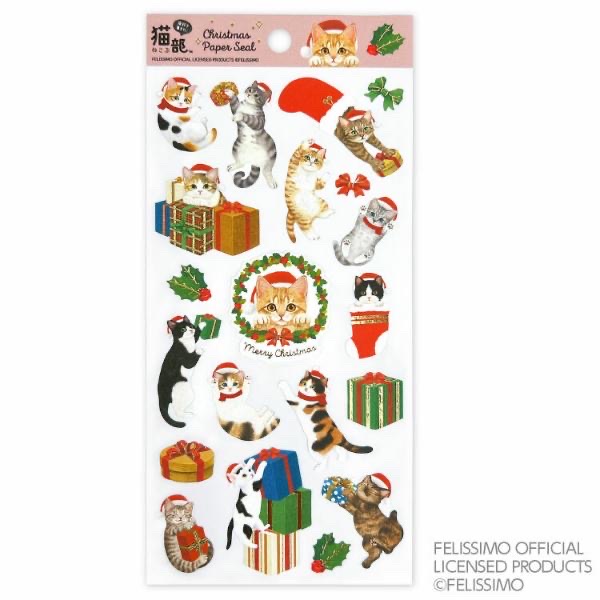 貓部 聖誕貼紙