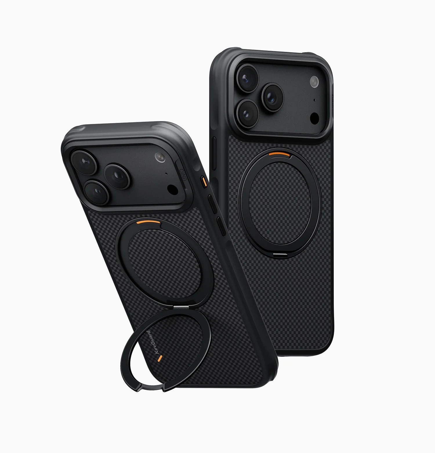 [全港免運] - UNIQ Keva Mōv Kickstand Aramid Case For iPhone 18 Pro 系列 - 黑色