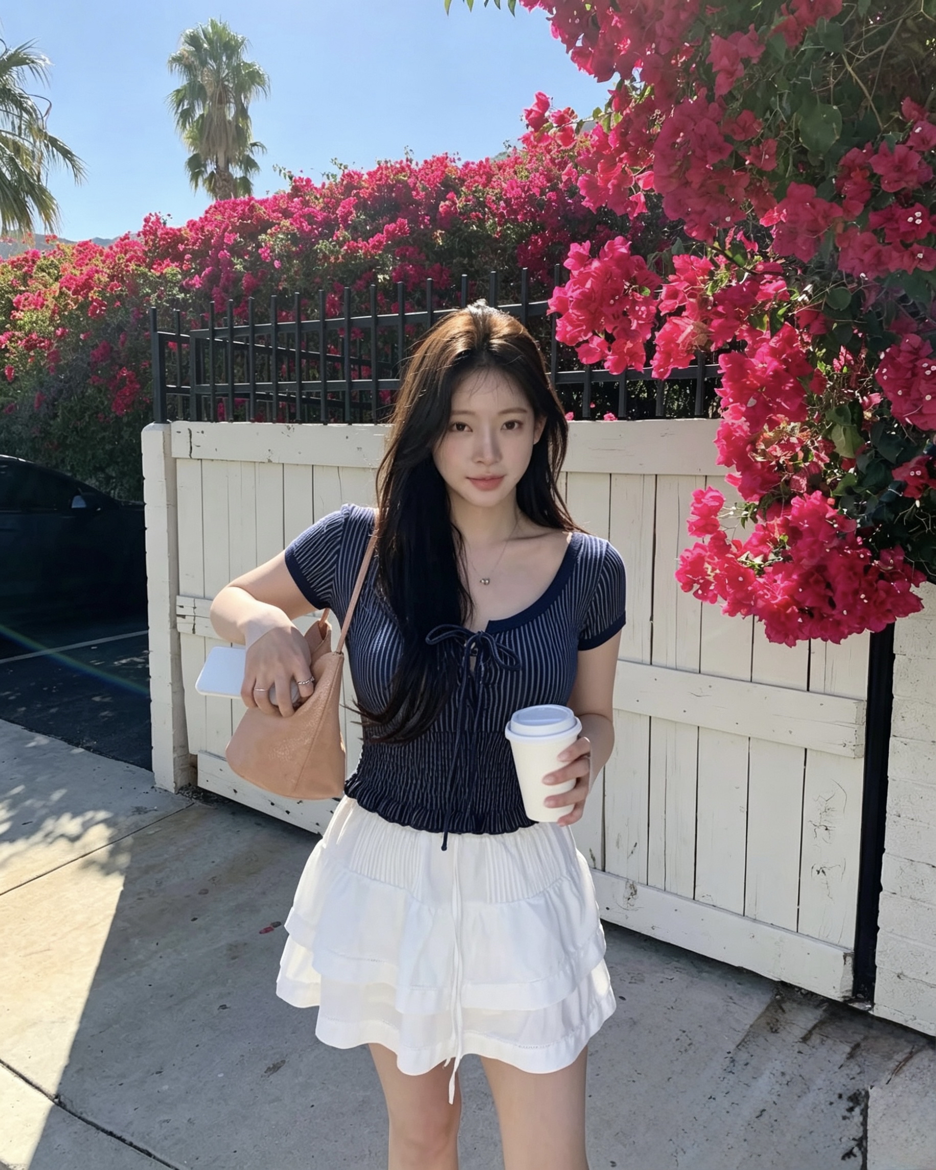 1786 “French Style Ruffled Short Top”法式少女荷叶边短袖 