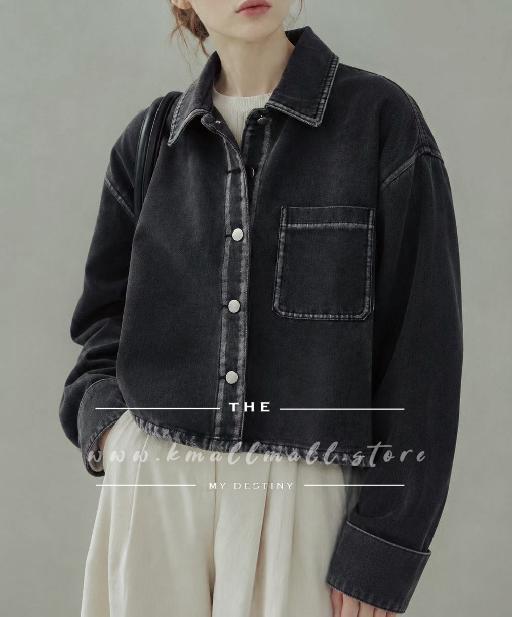 🍁正秋限定🍁 洗水牛仔外套/Top