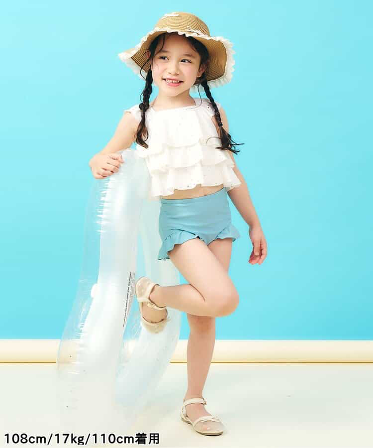 🇯🇵預訂 日本直送🇯🇵Apres les cours兩色多層蕾絲荷葉邊分體泳衣