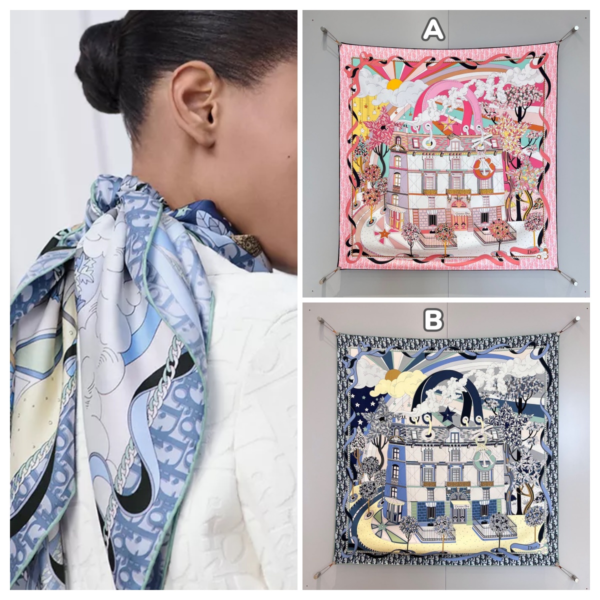 【頂級原單】Dior Avenue 90 方巾