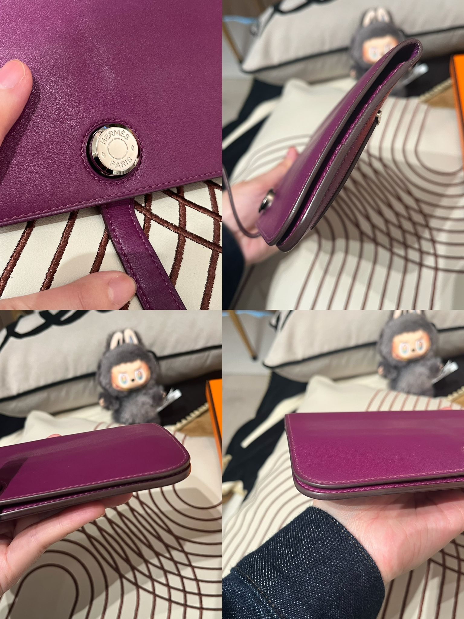 Hermes Dogon Wallet Stamp [R] 100%Authentic, 90%New ✅Box