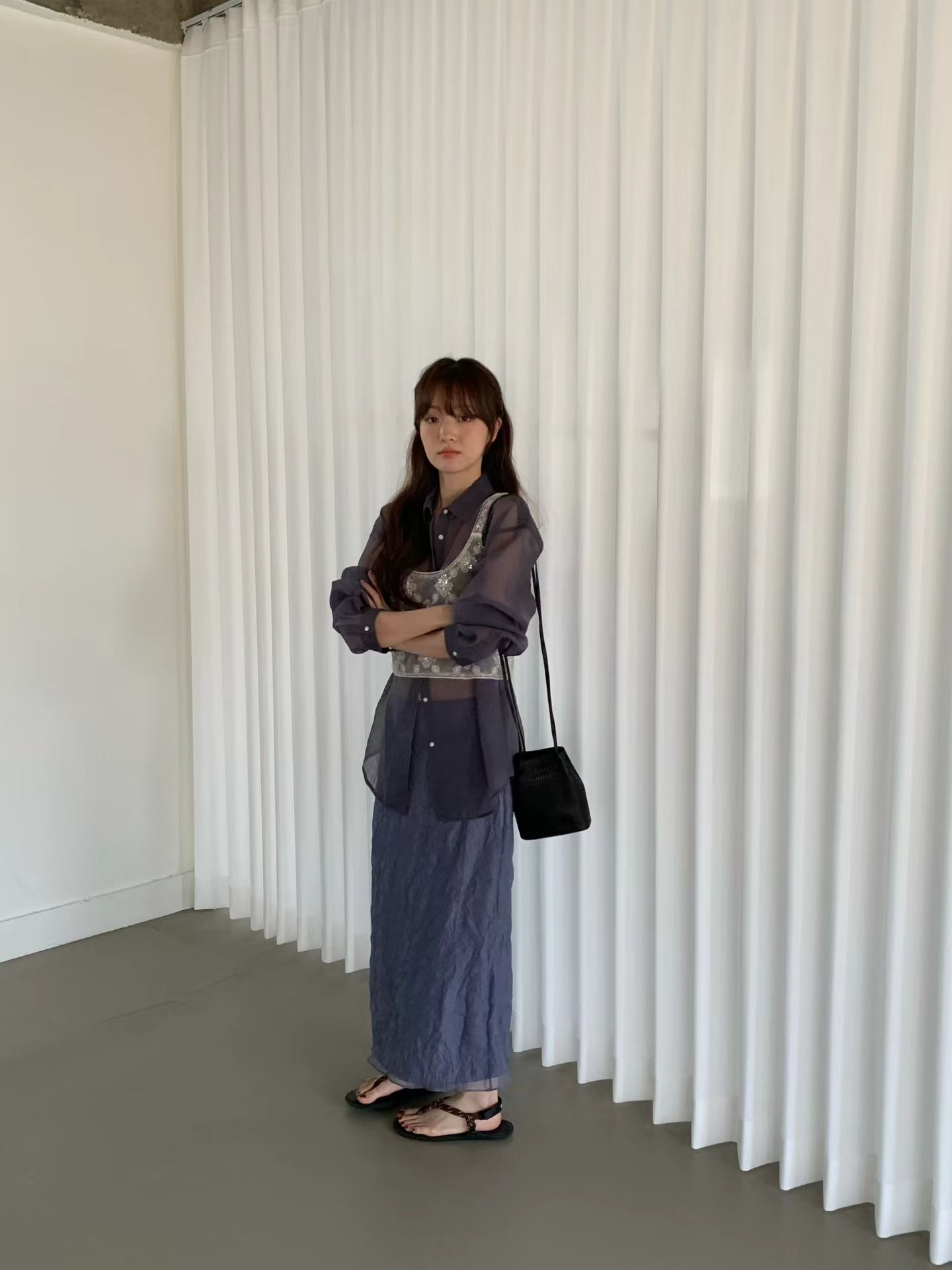🇰🇷東大門女裝 | Organza shirt 