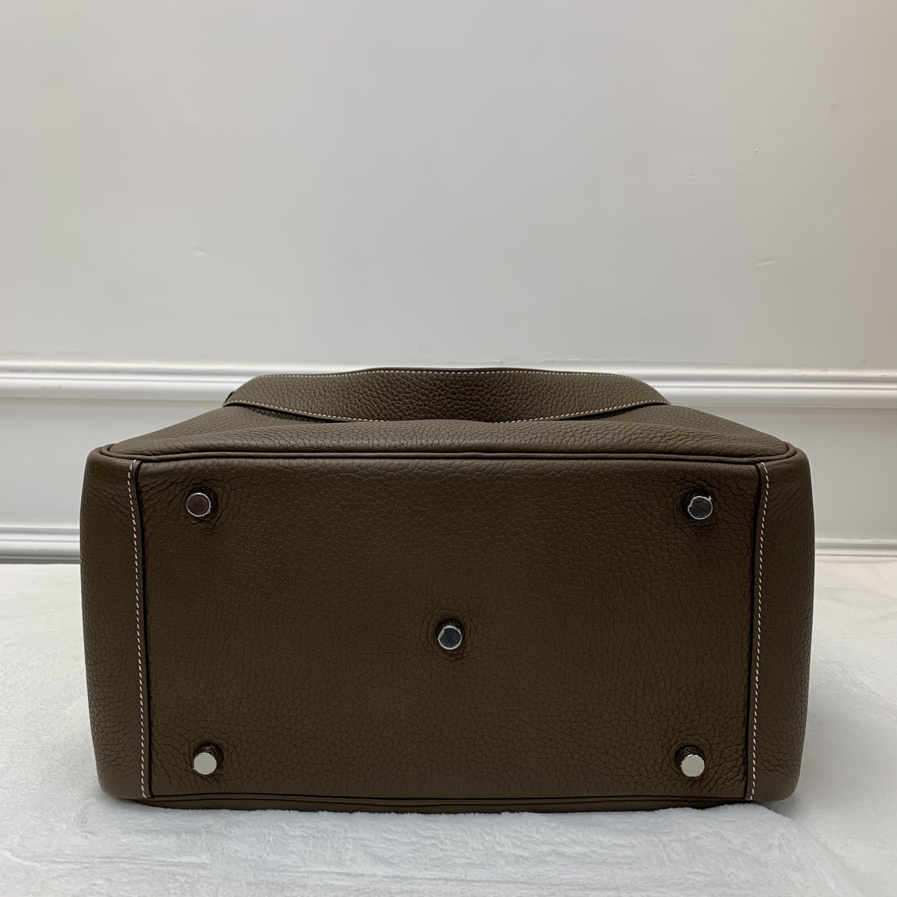 Full Set Hermes Lindy30大象灰銀扣 Y刻印