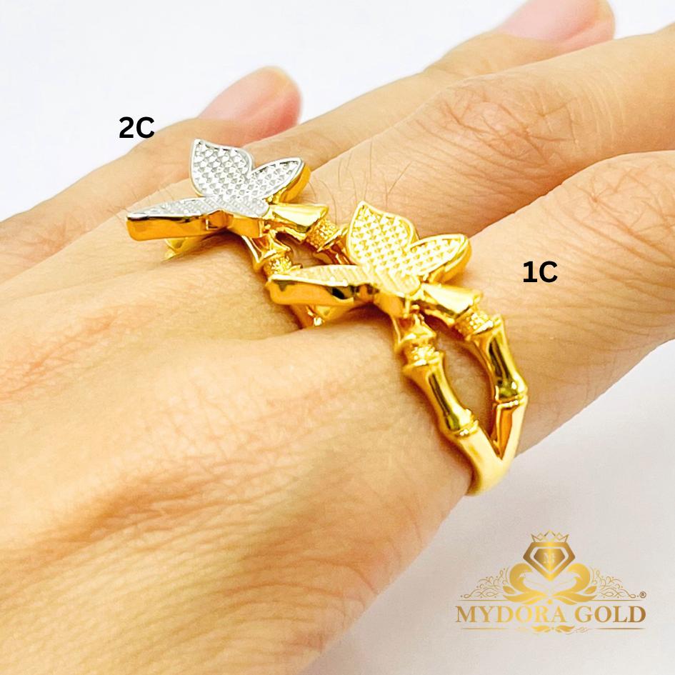 MYDORA Cincin Bamboo Butterfly Aurelia (5G) l EMAS 916/22K