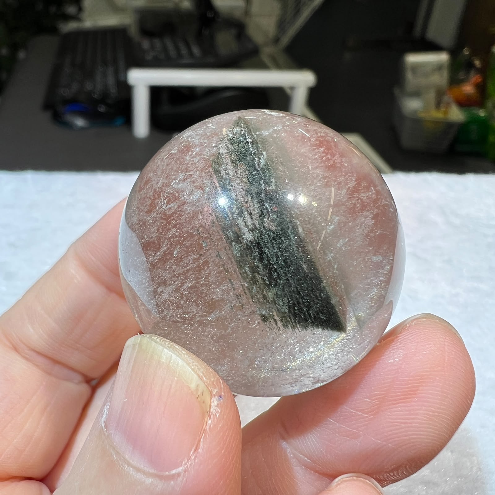 綠幽靈球 3.2cm+/- (不連座)#CA0064