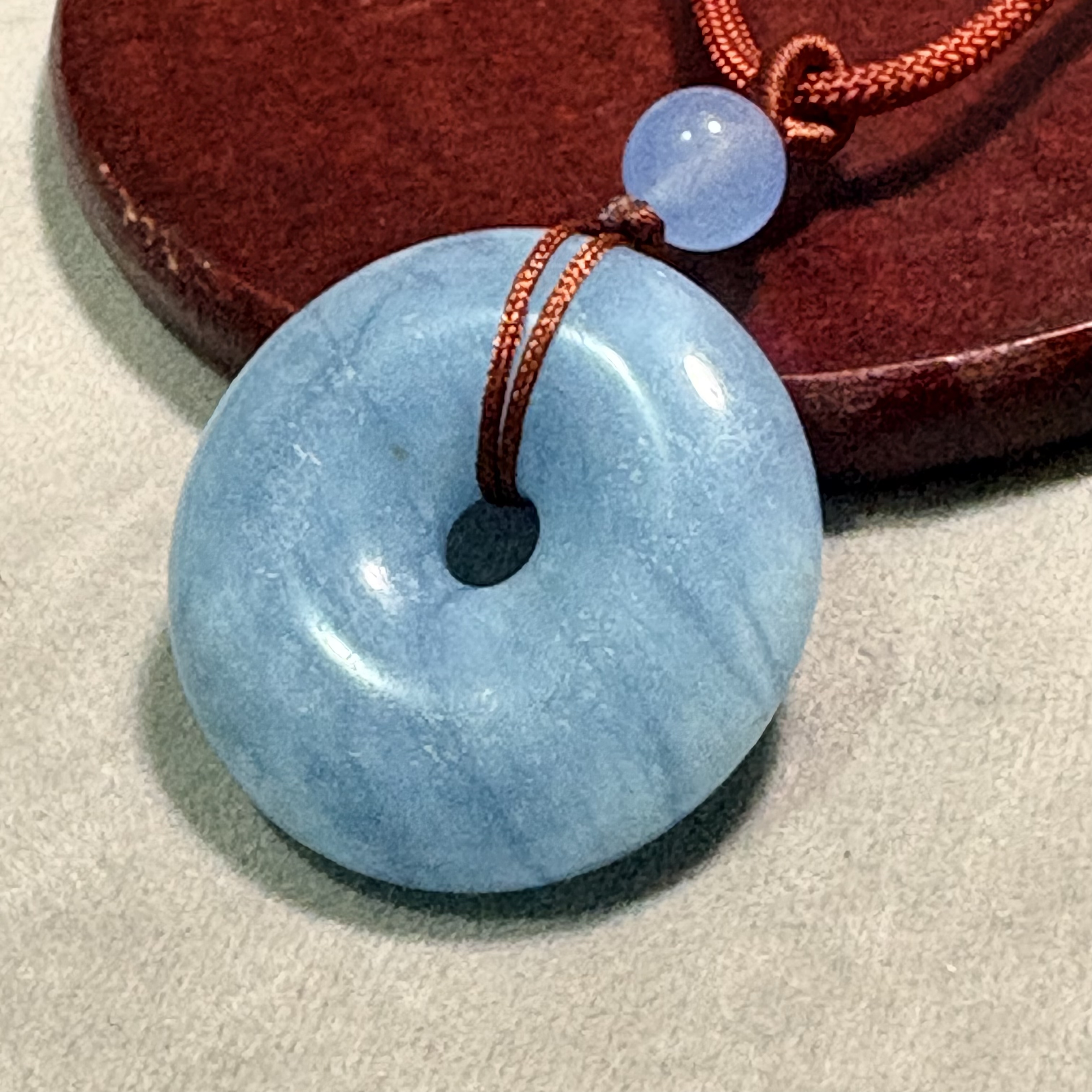 海藍寶平安扣 No.19-126規格：直徑：32.5cm 重：16.8g