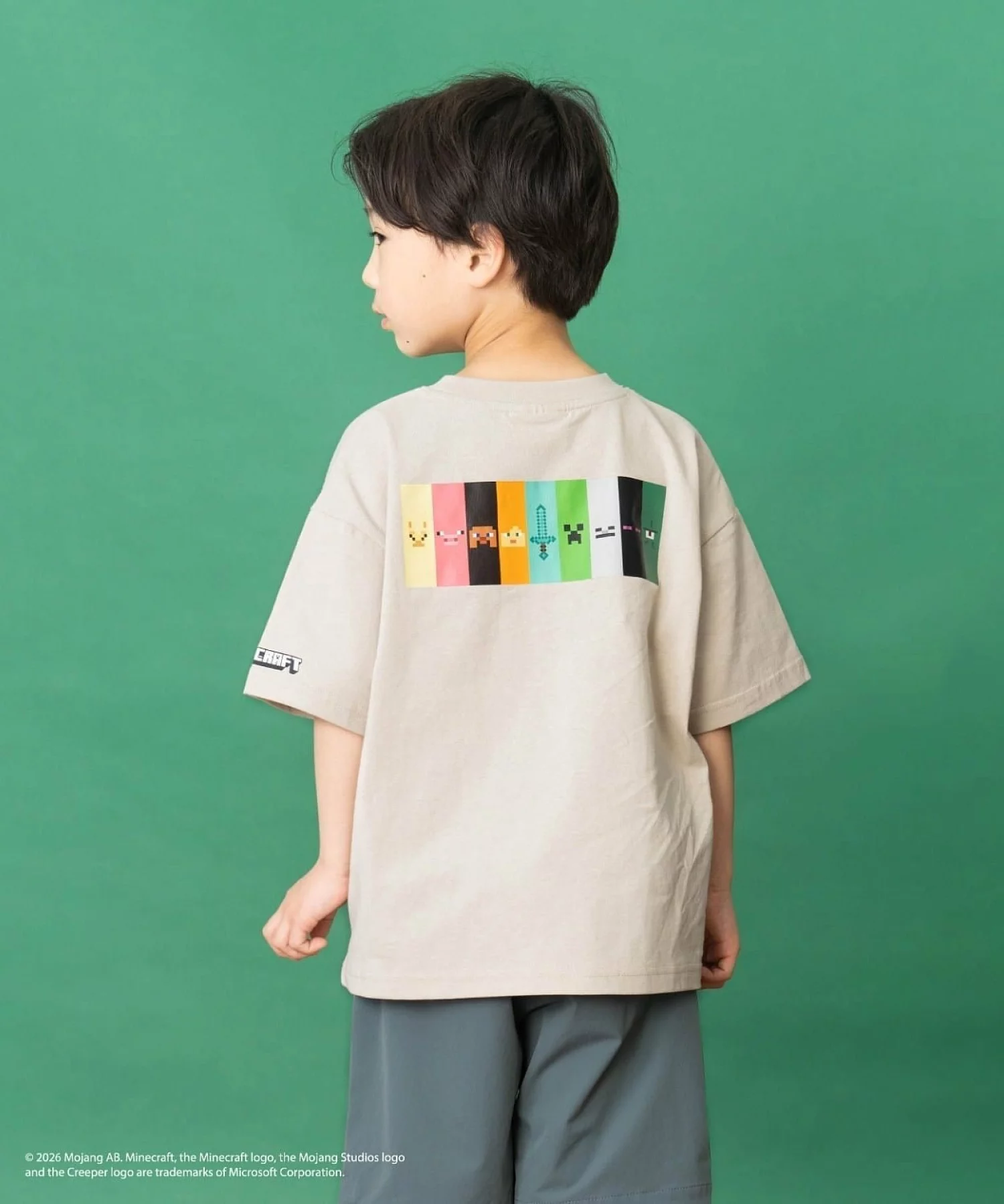 🆕【⭐訂購⭐】🌀🇯🇵 日本直送🌀#Minecraft 方形圖標臉 前後印花 短袖Tee [3款選] 🌀 [ELGA-0015][260804]
