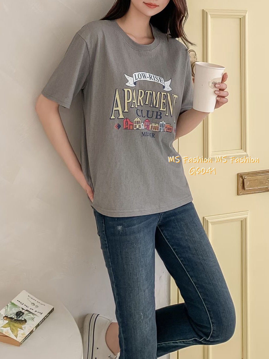 G6041 韓國🇰🇷靚print tee