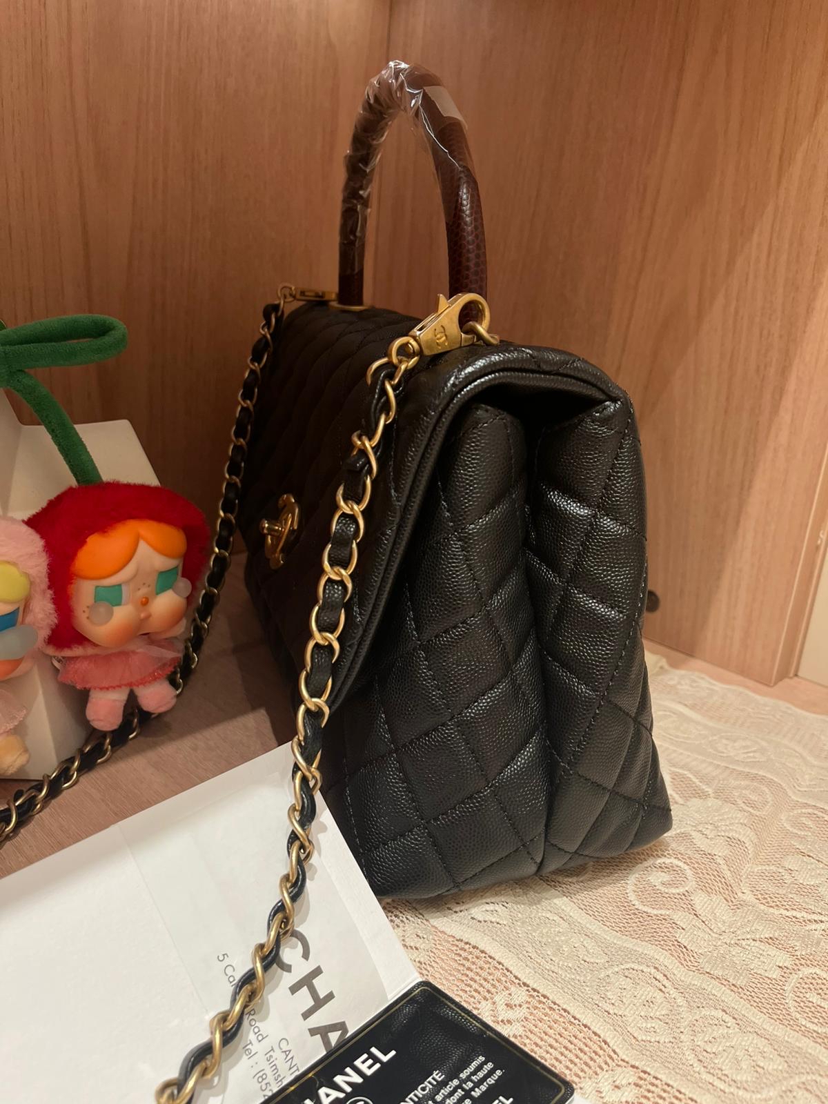 Chanel Coco Handle Medium 100%Authentic, 98%New ✅ 專門店收據✅28卡 ✅dust bag ✅box