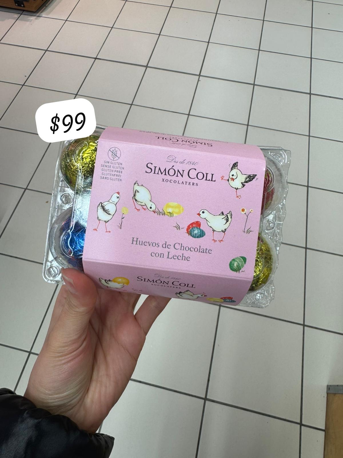 西班牙SIMON COLL Huevos de Chocolate con Leche復活節朱古力