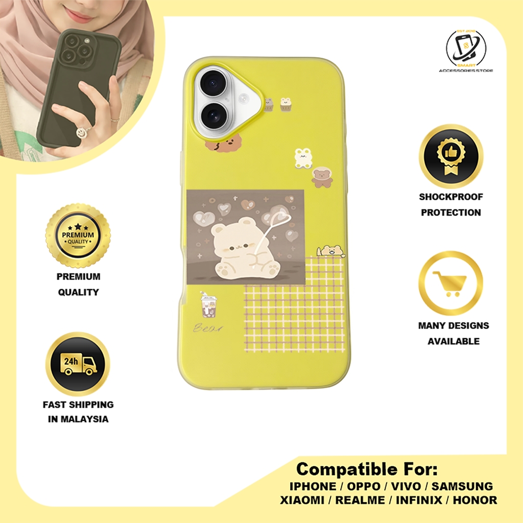 JELLY CASE PHONE FOR IPHONE - DESIGN BEAR A