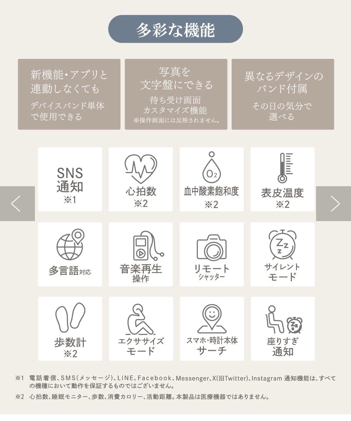 ⌚3Coins多功能智能手錶（黑 / 白）- 03260189