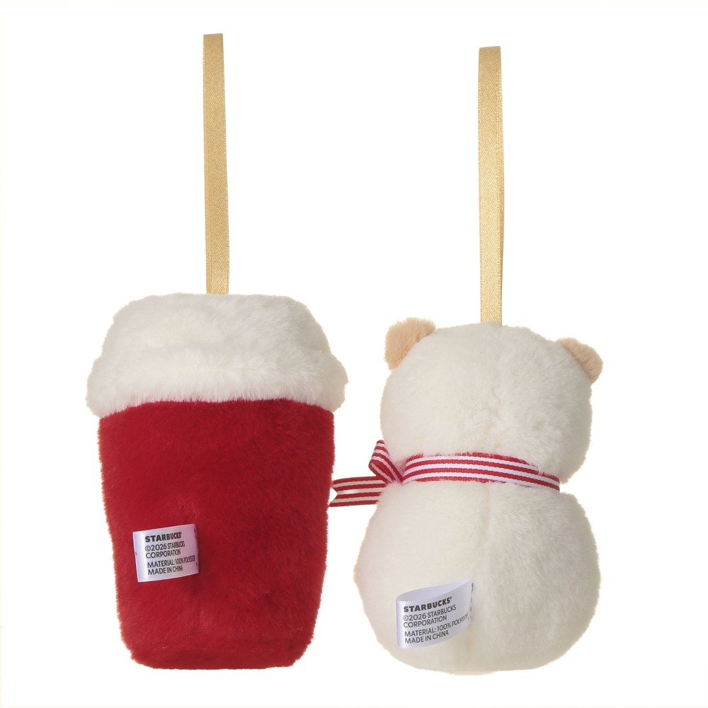 《日本 🇯🇵 STARBUCKS Colors of Holiday 聖誕系列》Bearista 雪人&咖啡杯毛絨掛飾套裝