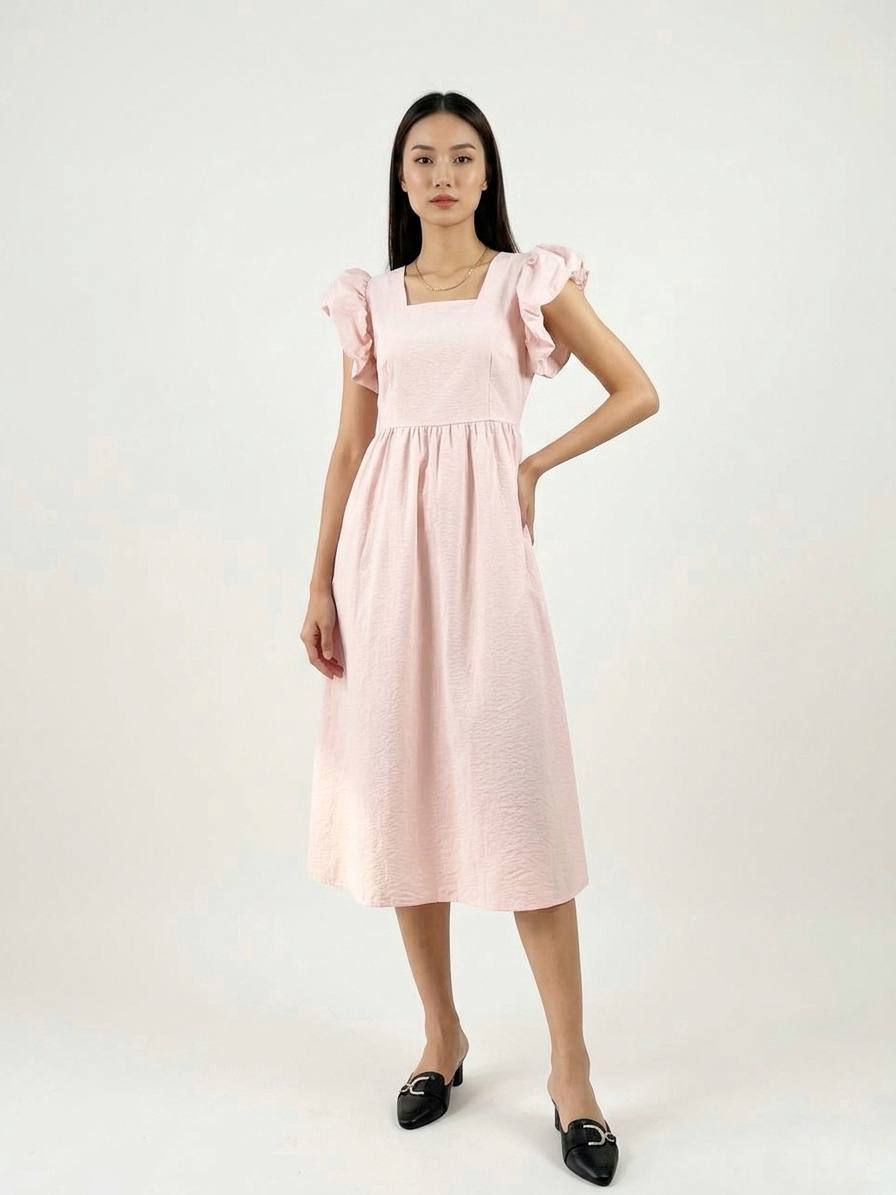 W8256 - Blossom Puff Dress